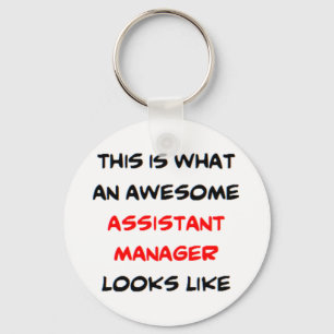 awesome assistant manager coffee mug key ring