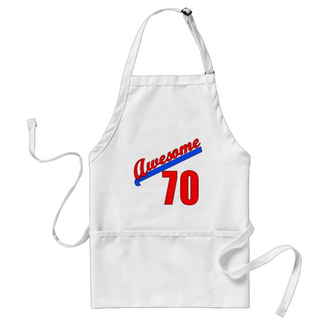 Awesome at 70 Years Old 70th Birthday Standard Apron (Front)
