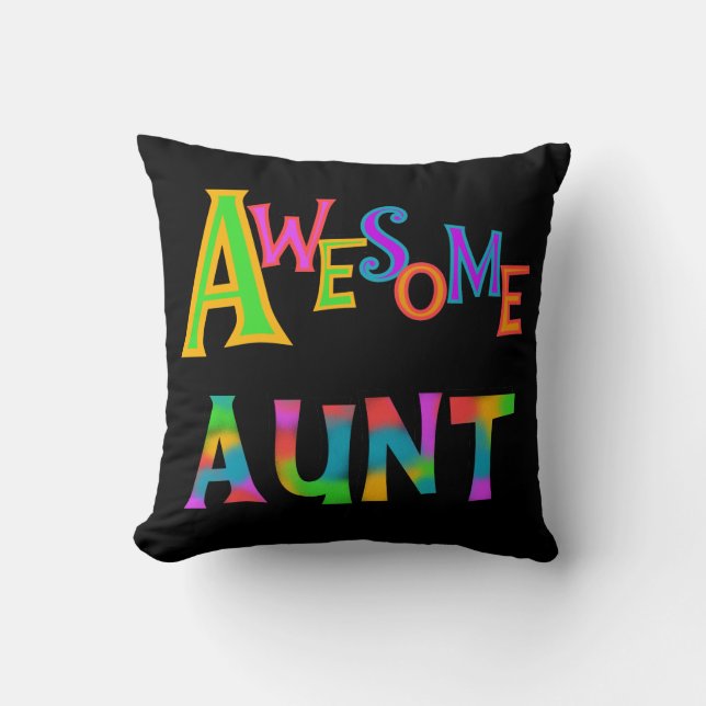 Awesome Aunt T-shirts and Gifts Cushion (Front)
