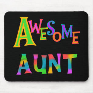 Awesome Aunt T-shirts and Gifts Mouse Mat