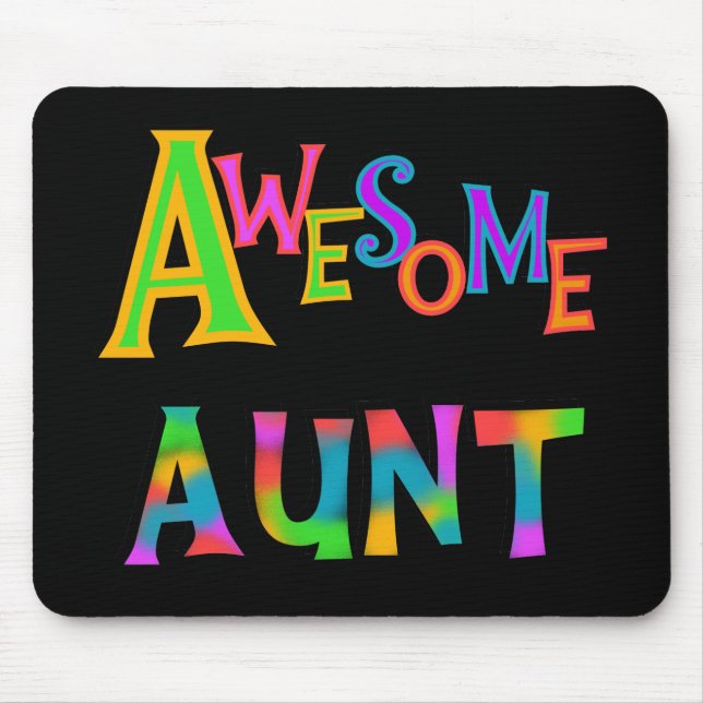 Awesome Aunt T-shirts and Gifts Mouse Mat (Front)