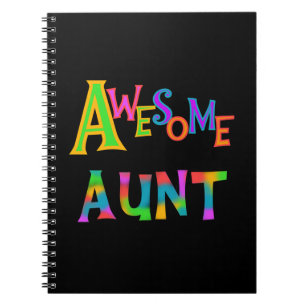 Awesome Aunt T-shirts and Gifts Notebook