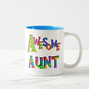 Awesome Aunt T-shirts and Gifts Two-Tone Coffee Mug