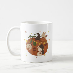 Awesome Autumn: Bunny & Pumpkin Coffee Mug