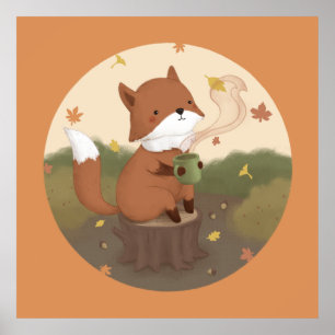 Awesome Autumn: Fox  Poster