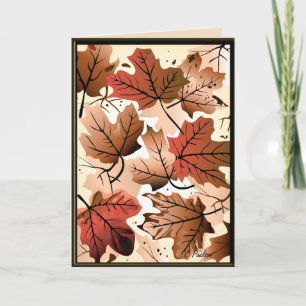 Awesome Autumn Leaves Greeting Card