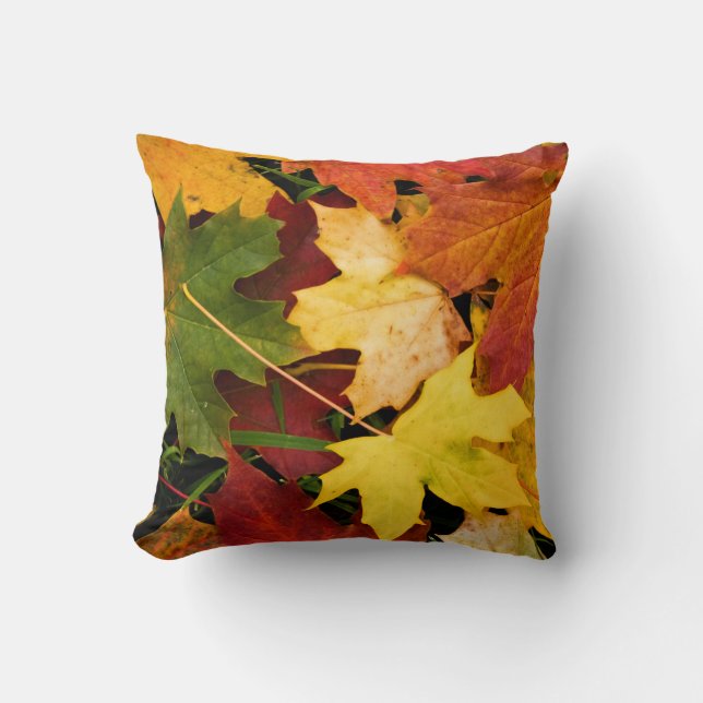 "Awesome Autumn Throw Pillow" Cushion (Front)