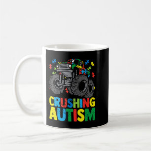 Awesome awareness Monster Truck Crushing Austim Sh Coffee Mug