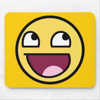 awesome /b face mouse mat