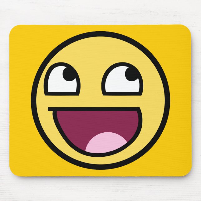 awesome /b face mouse mat (Front)