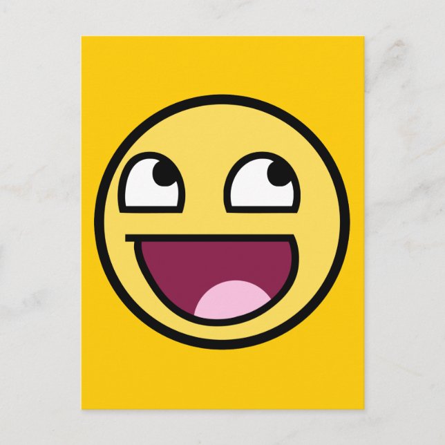 awesome /b face postcard (Front)
