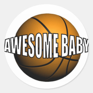 AWESOME BABY CLASSIC ROUND STICKER