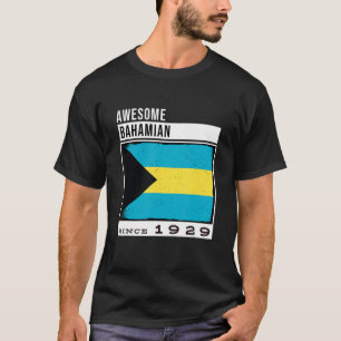 Awesome Bahamian Since 1929 Bahamian 93rd Birthda T-Shirt
