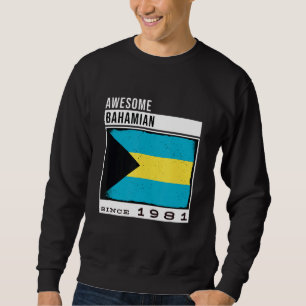 Awesome Bahamian Since 1981 Bahamian 41st Birthda Sweatshirt