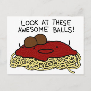 Awesome Balls Postcard