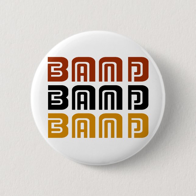 Awesome Band Trio Music Gift 6 Cm Round Badge (Front)