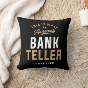Awesome Bank Teller Design Cushion
