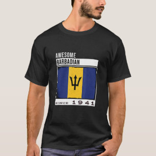 Awesome Barbadian Since 1941 Barbadian 81st Birth T-Shirt