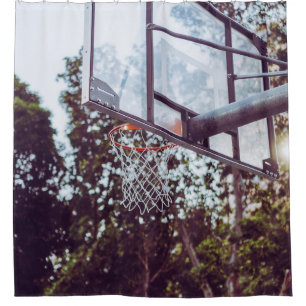 Awesome Basketball Artwork Shower Curtain