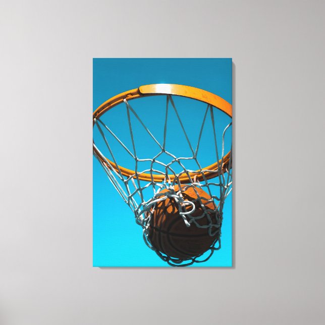 Awesome Basketball Design Canvas Print (Front)