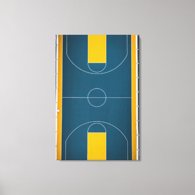 Awesome Basketball Design Canvas Print (Front)