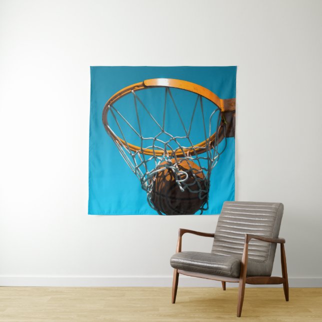 Awesome Basketball Design Tapestry (In Situ)