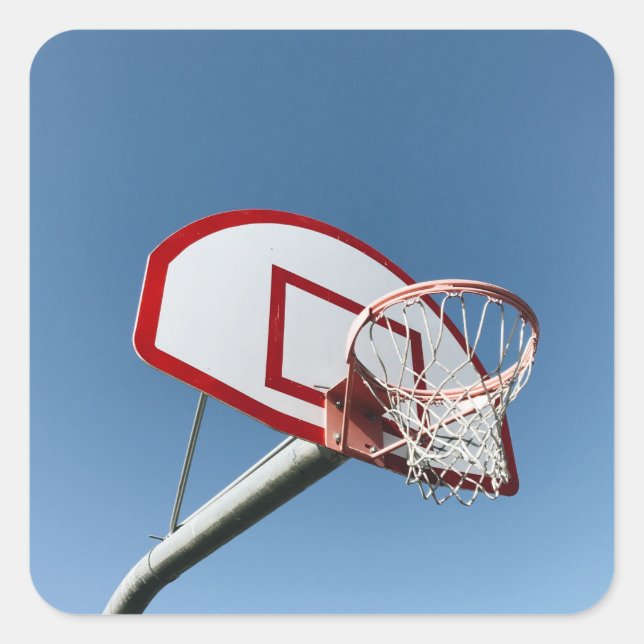 Awesome Basketball Square Sticker (Front)