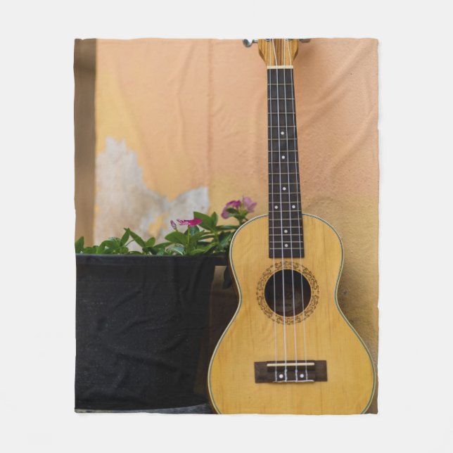 Awesome Bass Guitar Fleece Blanket (Front)