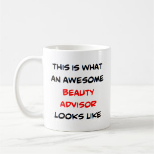 awesome beauty advisor coffee mug