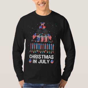 Awesome Beer Xmas Tree Summer For Christmas In Jul T-Shirt