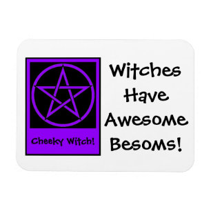 Awesome Besoms! Fridge Magnet by Cheeky Witch