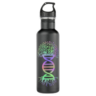 Awesome Biology Colors Shirt DNA Genetics Tree Of  710 Ml Water Bottle