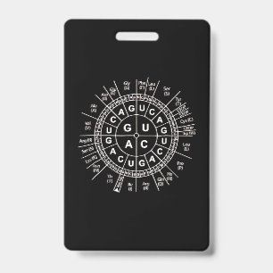 awesome biology genetic code sun science humor ID badge