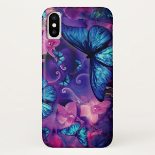 Awesome blue butterflies  iPhone x case