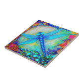 Awesome Blue Dragonfly by Sharles Tile (Side)