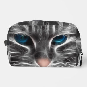 Awesome Blue Eyed Cat Face Dopp Kit