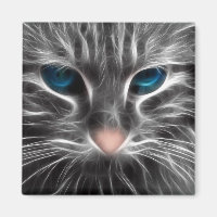 Awesome Blue Eyed Cat Face