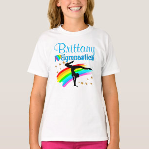 AWESOME BLUE I LOVE GYMNAST PERSONALIZE T SHIRT