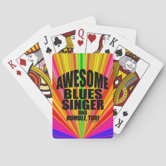 Awesome Blues Singer Playing Cards