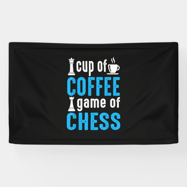 Awesome Board Game - Cup Of Coffee Game Of Chess Banner (Horizontal)