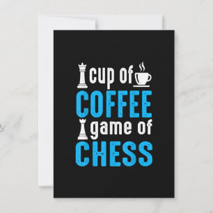 Awesome Board Game - Cup Of Coffee Game Of Chess Invitation