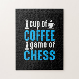 Awesome Board Game - Cup Of Coffee Game Of Chess Jigsaw Puzzle