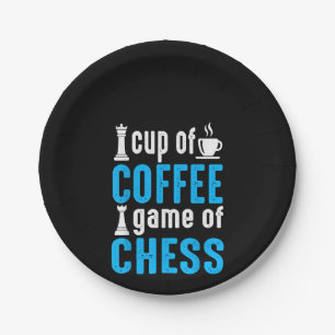 Awesome Board Game - Cup Of Coffee Game Of Chess Paper Plate