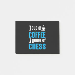 Awesome Board Game - Cup Of Coffee Game Of Chess Post-it Notes