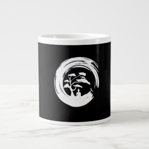 awesome bonsai tree with buddha yoga lovers large coffee mug