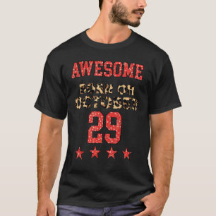 Awesome born on October 29 Leopard 29th October Bi T-Shirt
