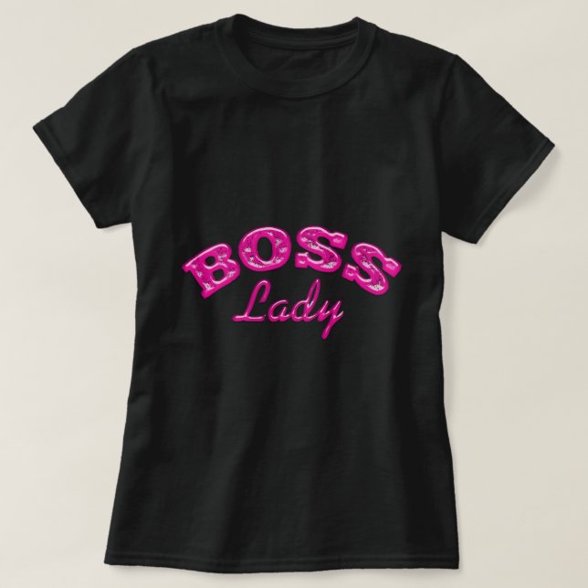 Awesome Boss Lady Entrepreneur Design T-Shirt (Design Front)