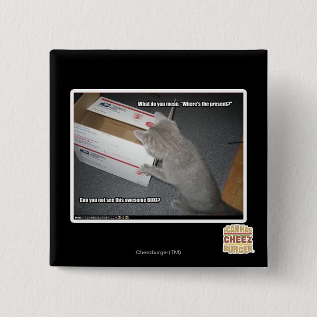 Awesome Box 15 Cm Square Badge (Front)