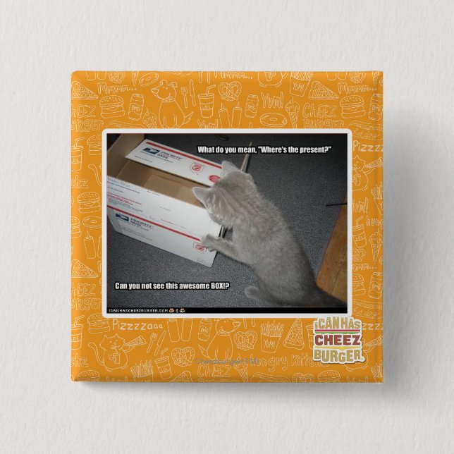 Awesome Box 15 Cm Square Badge (Front)