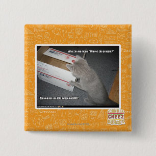 Awesome Box 15 Cm Square Badge